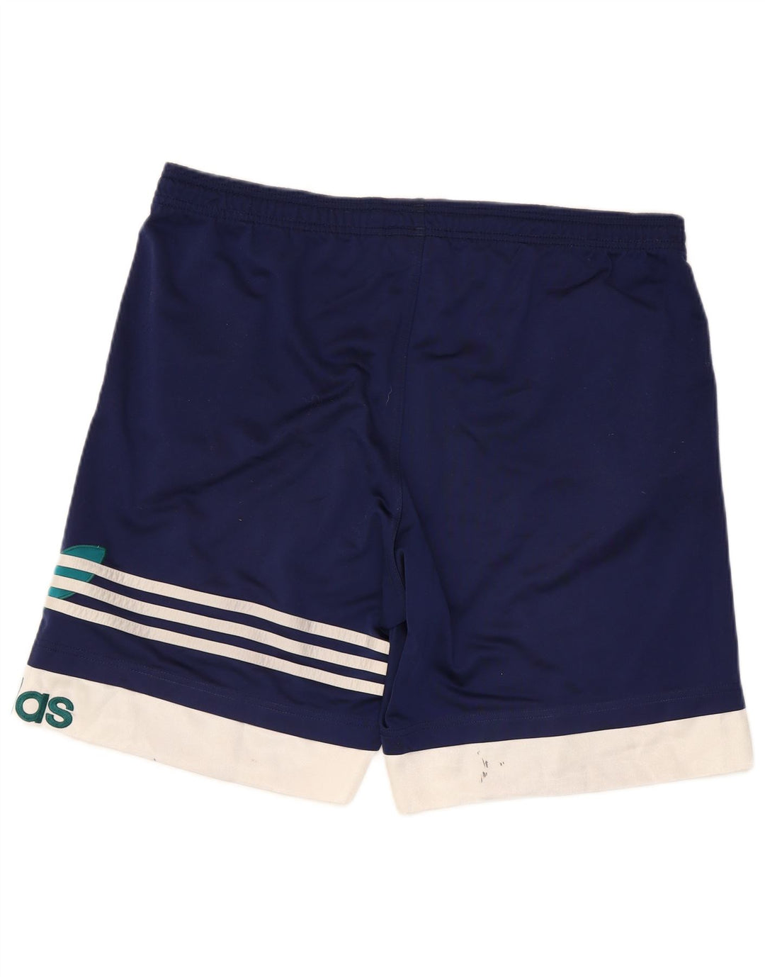Adidas Mens Graphic Sport Shorts Large  Navy Blue Colourblock Polyester
