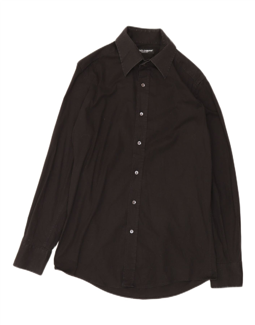 Dolce & Gabbana Mens Shirt Size 40 15 3/4 Medium Black