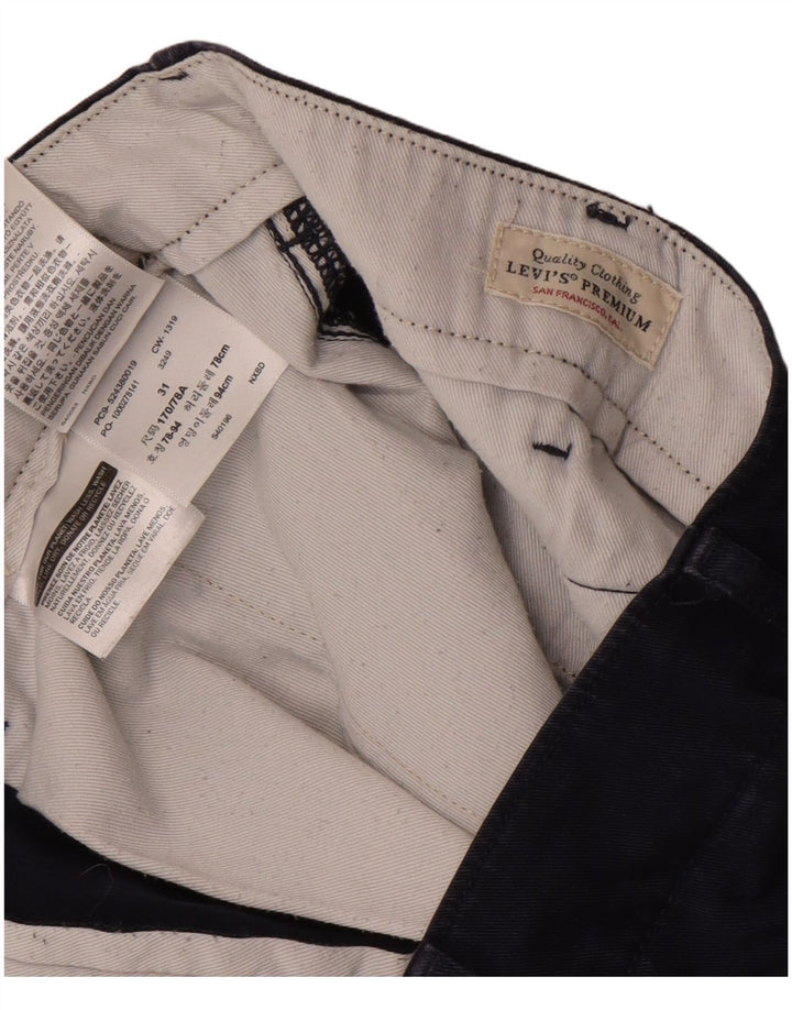 Levi's Mens Chino Shorts W31 Medium Navy Blue Cotton