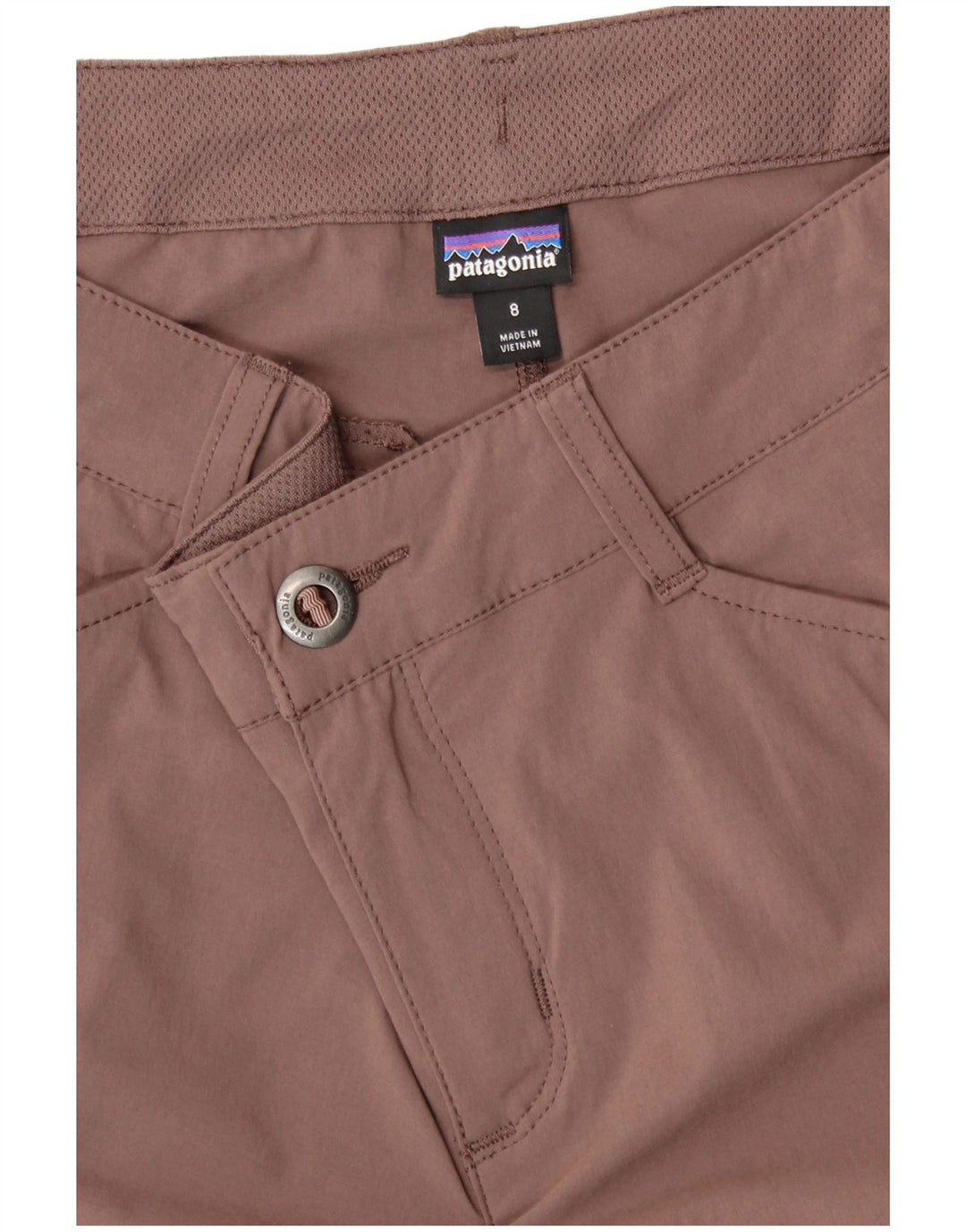 Patagonia Womens Cargo Trousers US 8 Medium W30 L29 Brown Polyamide