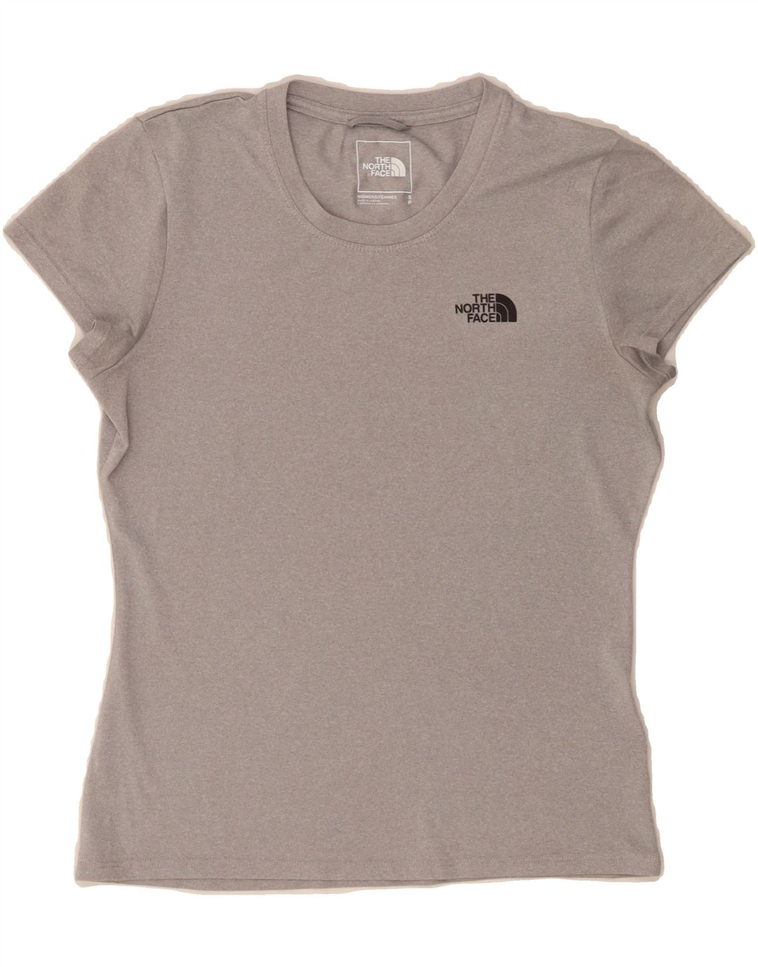 THE NORTH FACE Womens T-Shirt Top UK 10 Small Grey Polyester Vintage The North Face and Second-Hand The North Face from Messina Hembry 