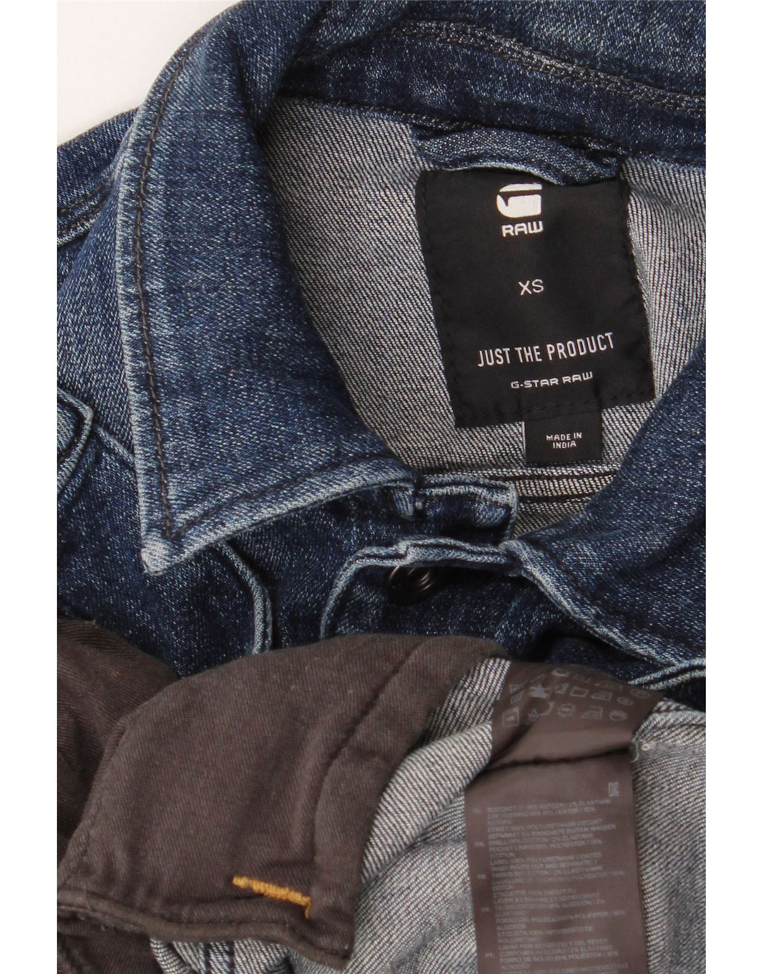 G-STAR Womens Crop Denim Jacket UK 6 XS Navy Blue Cotton