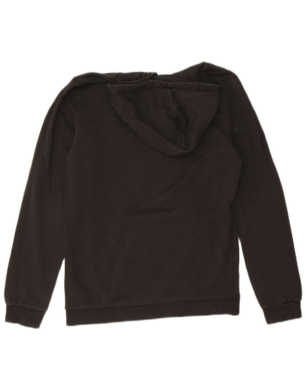 Puma Boys Hoodie Jumper 15-16 Years Black Cotton