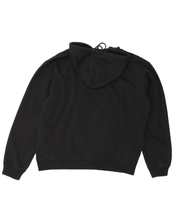 Fila Mens Graphic Hoodie Jumper Medium Black Striped Polyester