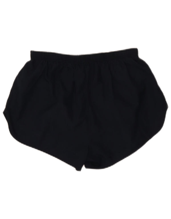 NIKE Womens Sport Shorts UK 8 Small  Navy Blue Polyester