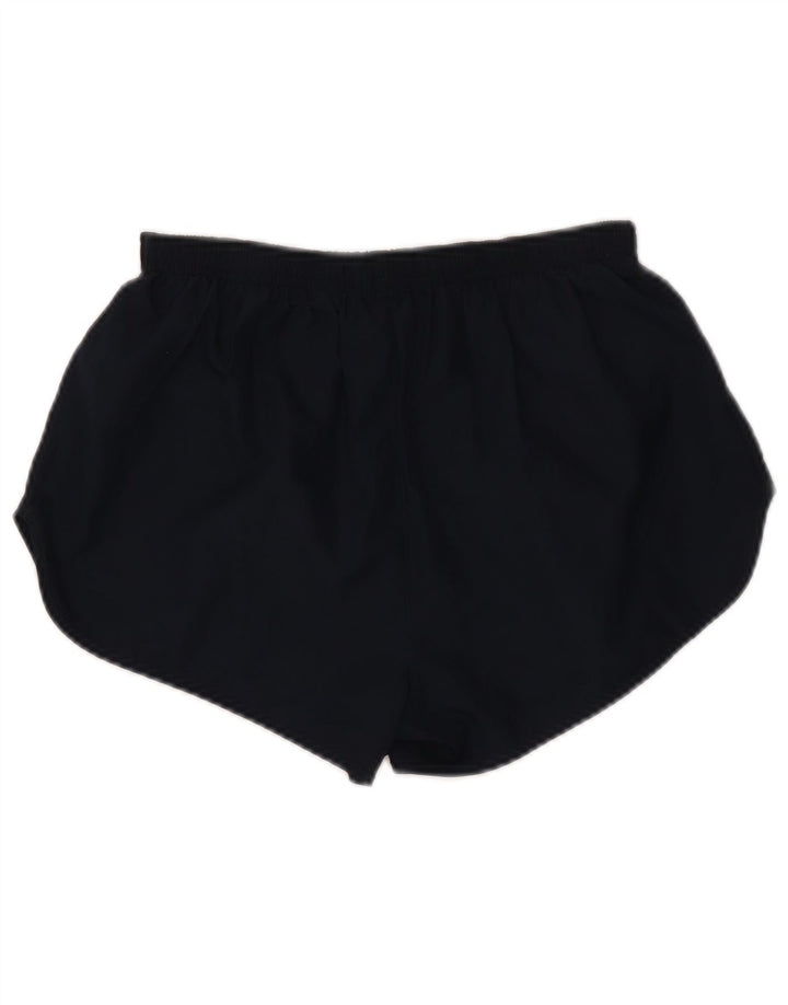 NIKE Womens Sport Shorts UK 8 Small  Navy Blue Polyester