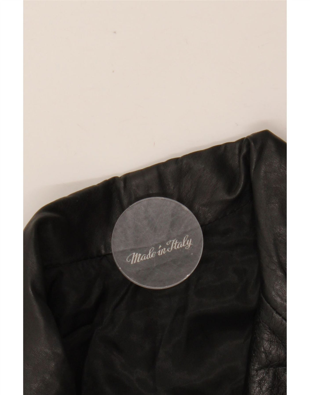 VINTAGE Mens Leather Jacket UK 42 XL Black Leather