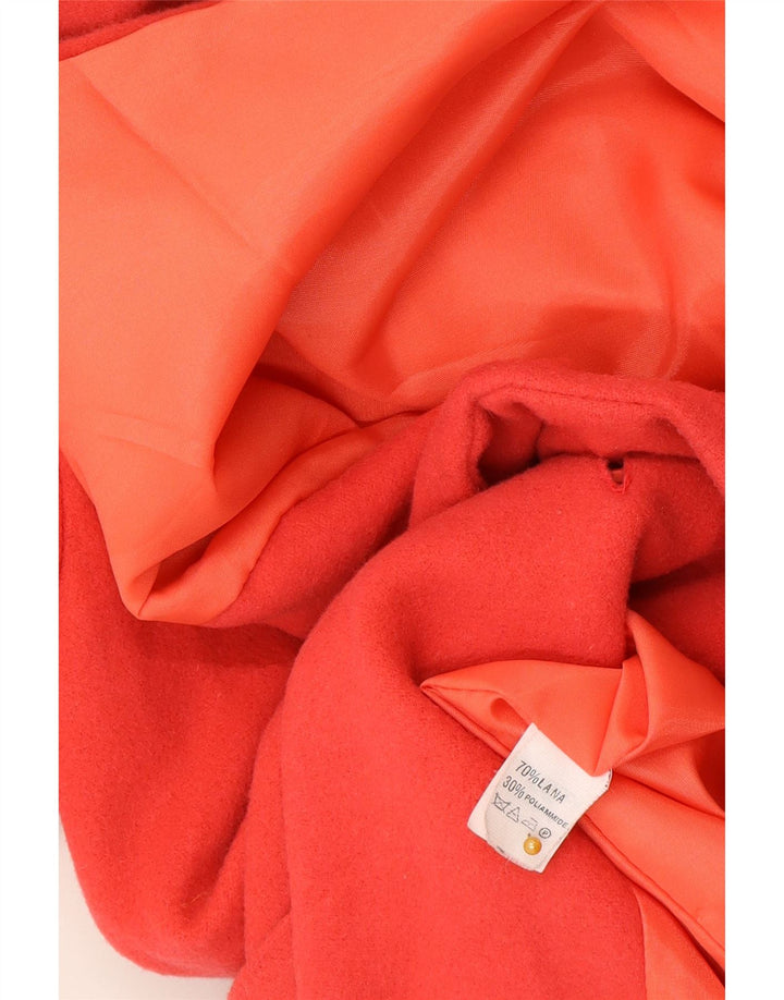 Vintage Womens 2 Button Blazer Jacket IT 48 XL Red Wool