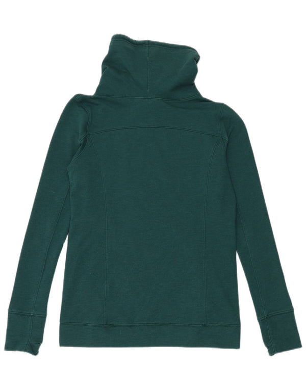 Under Armour Womens Roll Neck Sweatshirt Jumper UK 10 Small Green
