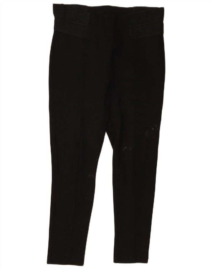 Zara Womens Leggings UK 14 Large Black Viscose