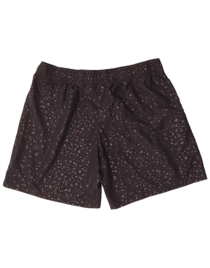 Under Armour Mens Graphic Sport Shorts 2XL Black Spotted Polyester