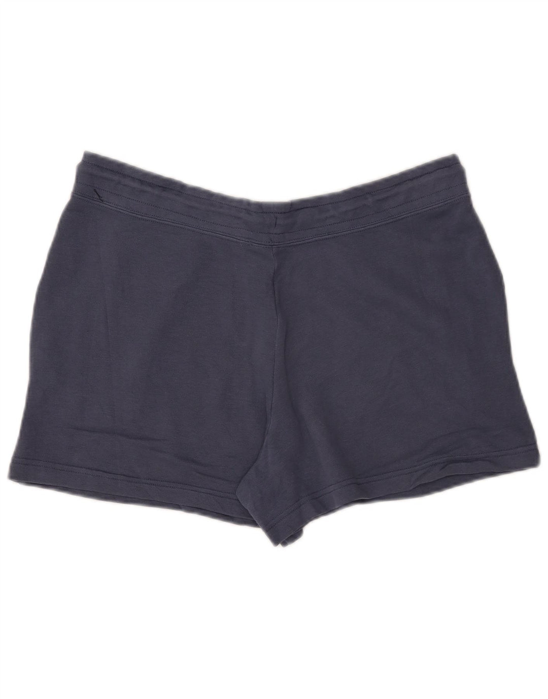 NIKE Womens Sport Shorts UK 16 Large  Navy Blue Cotton