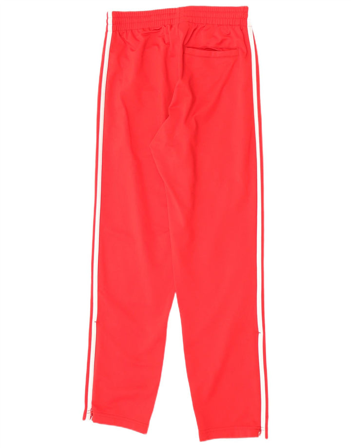 Adidas Mens Tracksuit Trousers Small Red Polyester