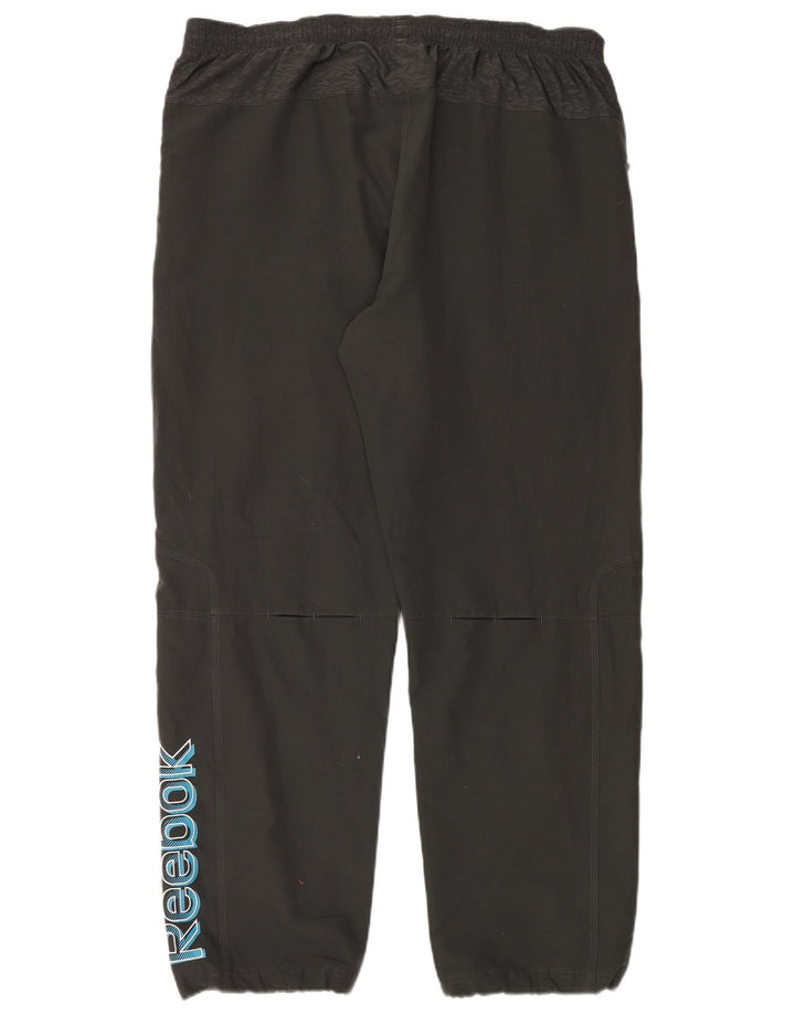 Reebok Mens Graphic Tracksuit Trousers XL  Grey