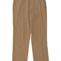 Izod Womens Straight Chino Trousers W32 L30 Beige Polyester