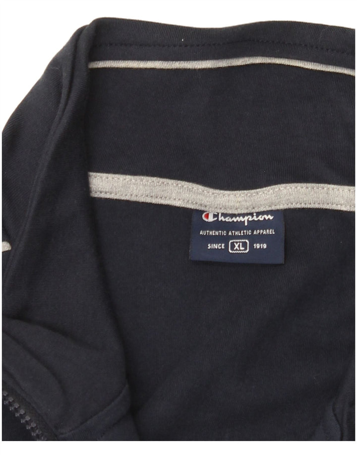 CHAMPION Mens Tracksuit Top Jacket XL Navy Blue