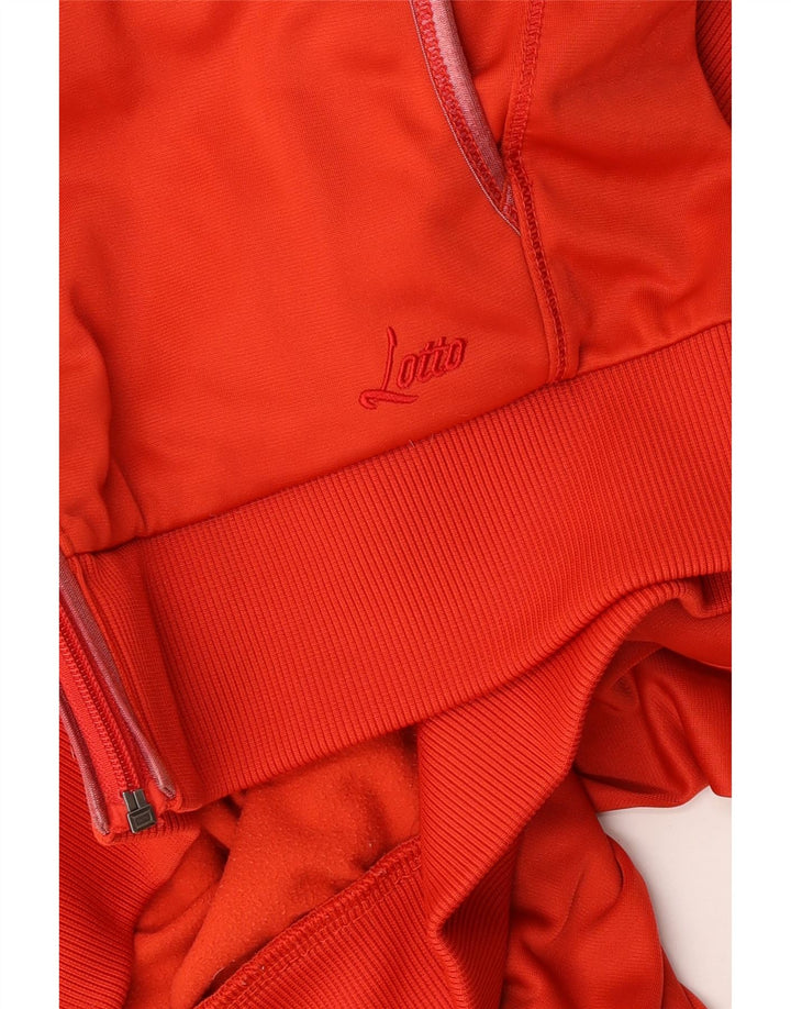 LOTTO Womens Tracksuit Top Jacket UK 16 Large Red