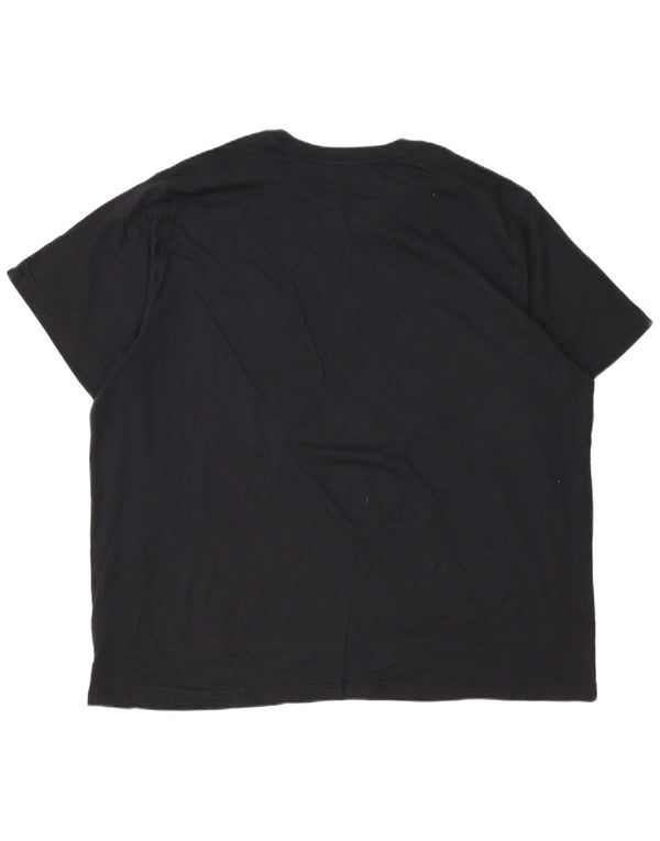 EDDIE BAUER Mens T-Shirt Top 3XL Black Cotton