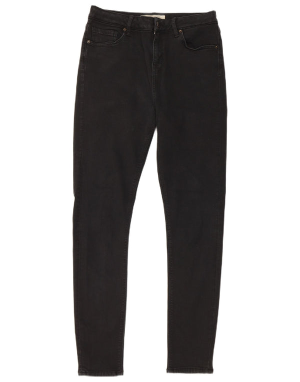 Topshop Womens Skinny Jeans W30 L29 Black Cotton