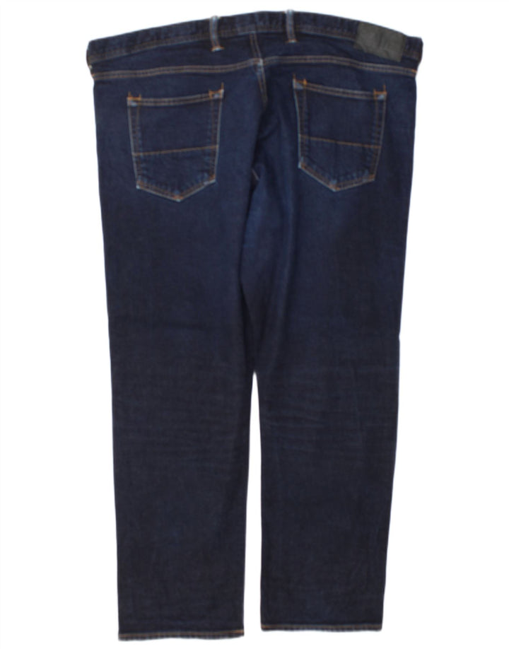 Marks & Spencer Mens Straight Jeans W42 L29 Navy Blue Cotton