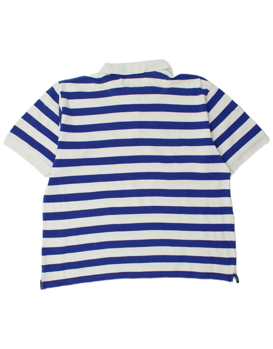 TIMBERLAND Mens Polo Shirt XL Blue Striped Cotton