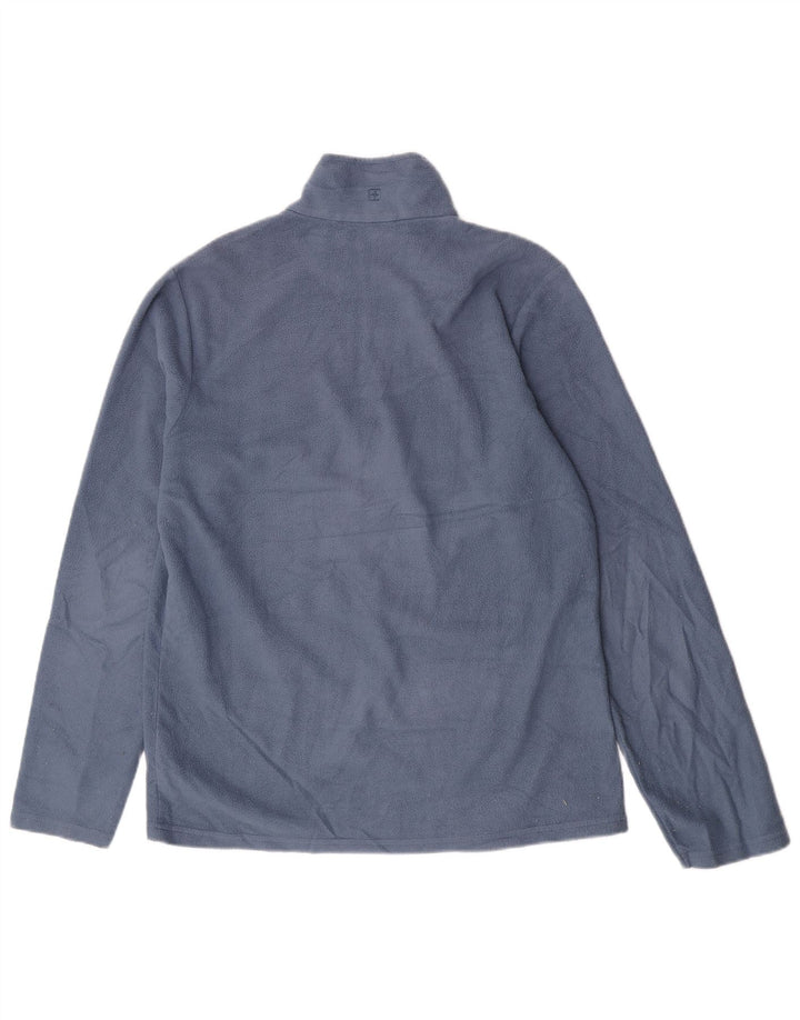 Mountain Warehouse Mens Zip Neck Fleece Jumper Medium Blue Polyester