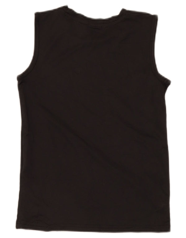 PUMA Boys Graphic Vest Top 6-7 Years Black Polyester