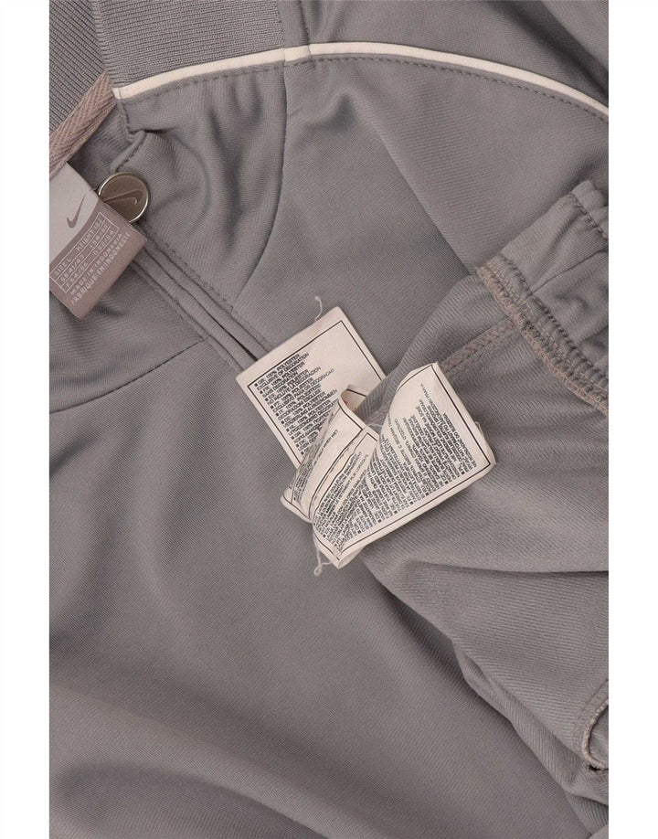 Nike Mens Tracksuit Top Jacket UK 41/43 Large Grey Polyester