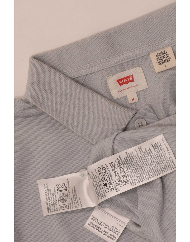 Levi's Mens Polo Shirt Medium Blue Cotton