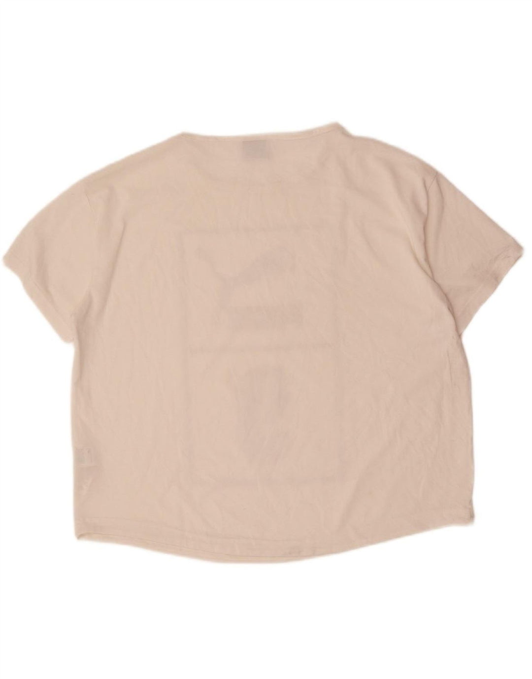 PUMA Womens Graphic T-Shirt Top UK 14 Large  White Polyester