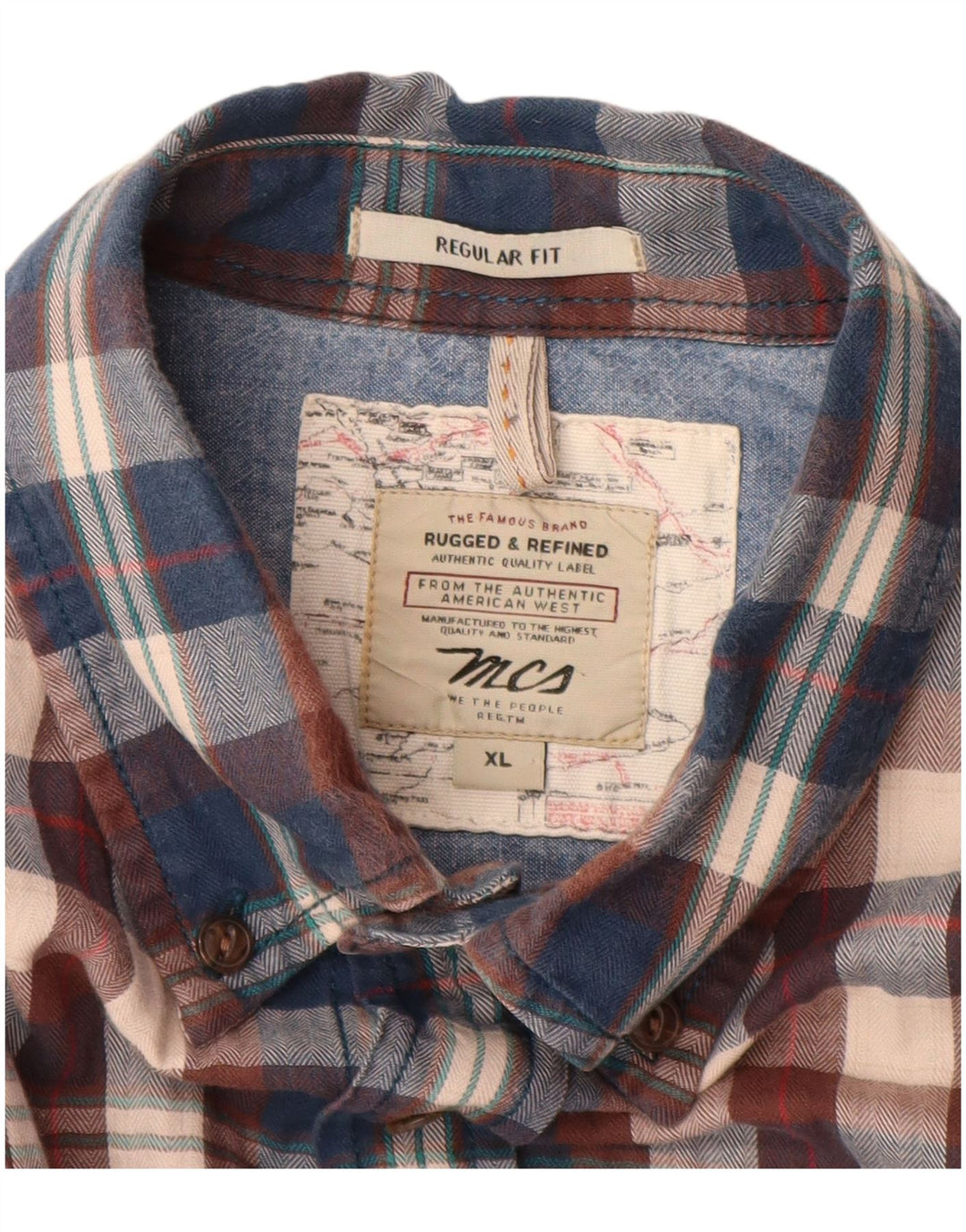 Marlboro Classics Mens Regular Fit Flannel Shirt XL Multicoloured Check