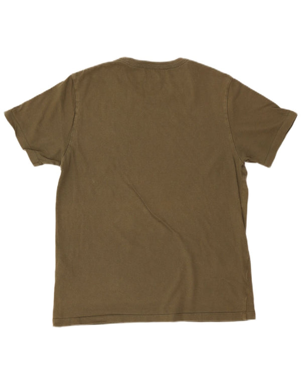 LEVI'S Mens Standard Fit T-Shirt Top Medium Khaki Cotton