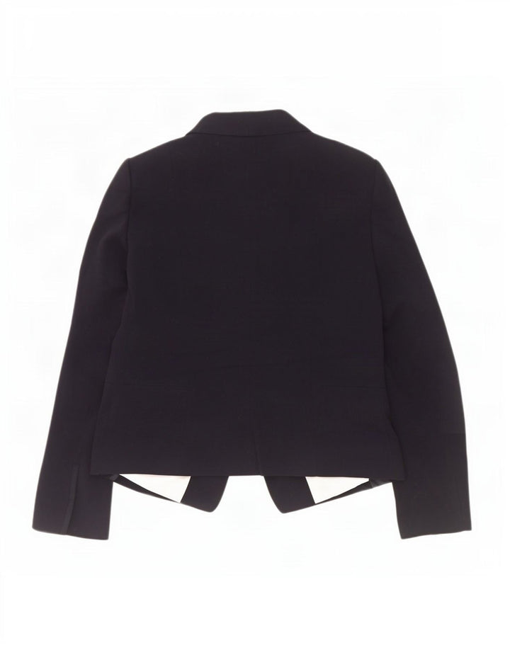 Marks & Spencer Womens 1 Button Blazer Jacket UK 14 Large Navy Blue