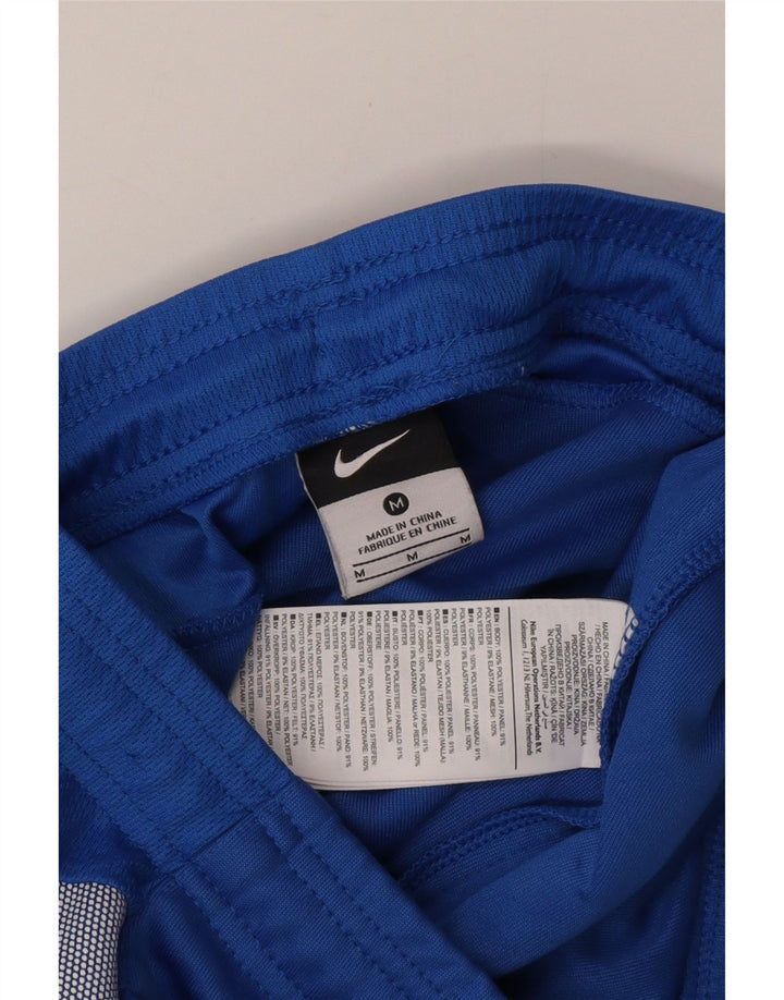 Nike Mens Tracksuit Trousers Medium  Blue Colourblock Polyester