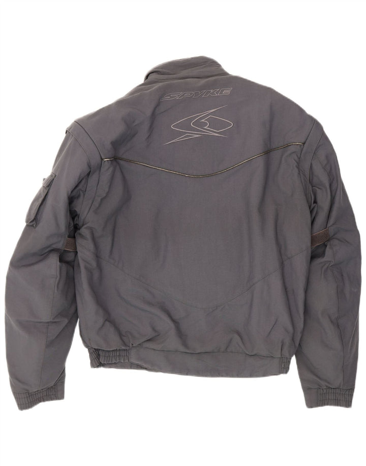 Spyke Mens Racer Jacket UK 40 Large Grey Polyester
