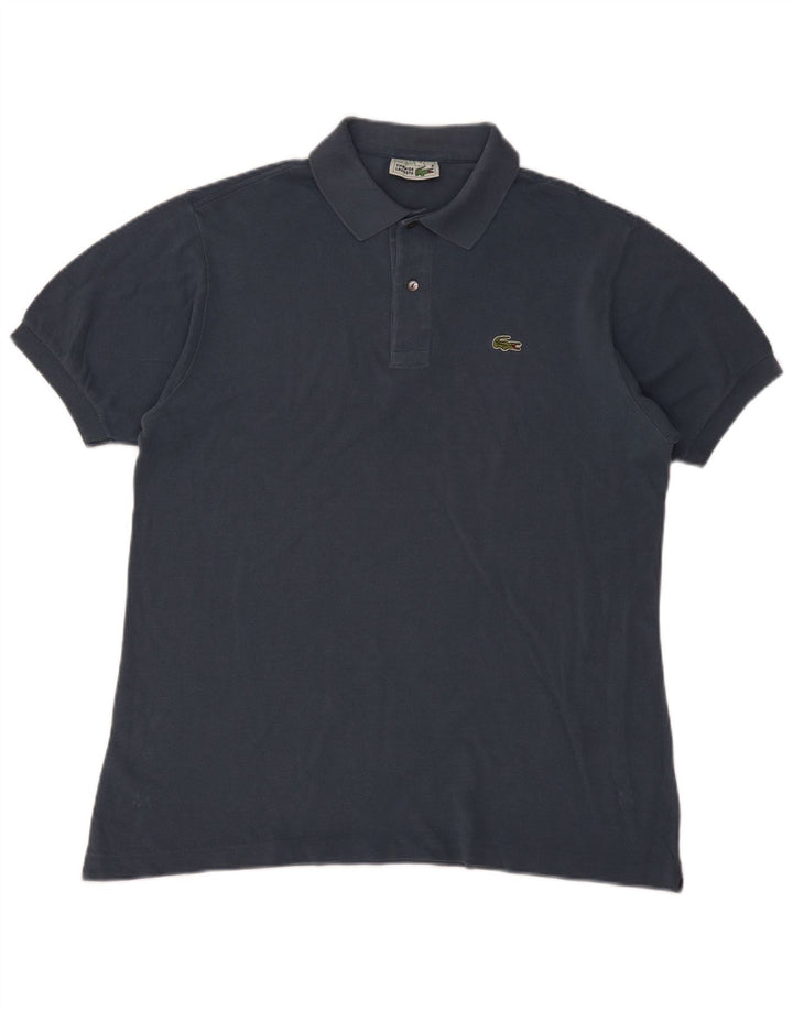 Lacoste Mens Polo Shirt Size 6 XL Navy Blue Cotton