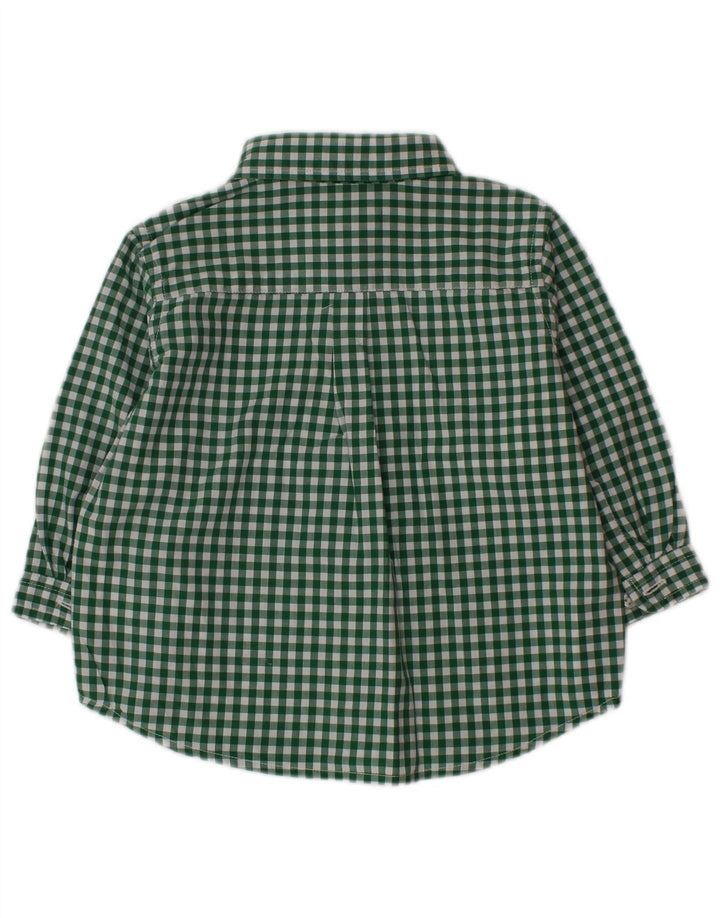 Ralph Lauren Baby Boys Shirt 3-6 Months Green Gingham Cotton