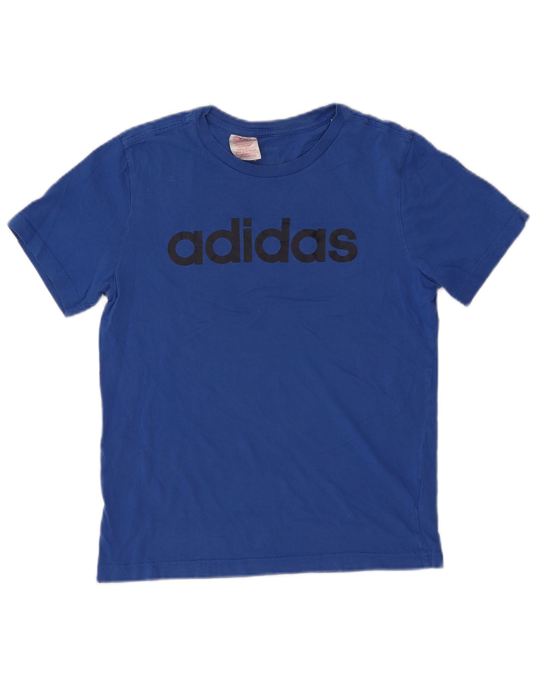 ADIDAS Boys Graphic T-Shirt Top 12-13 Years Large Blue Cotton