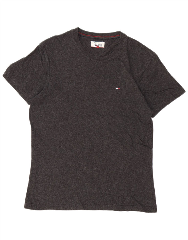 Tommy Hilfiger Mens T-Shirt Top Small Grey Cotton