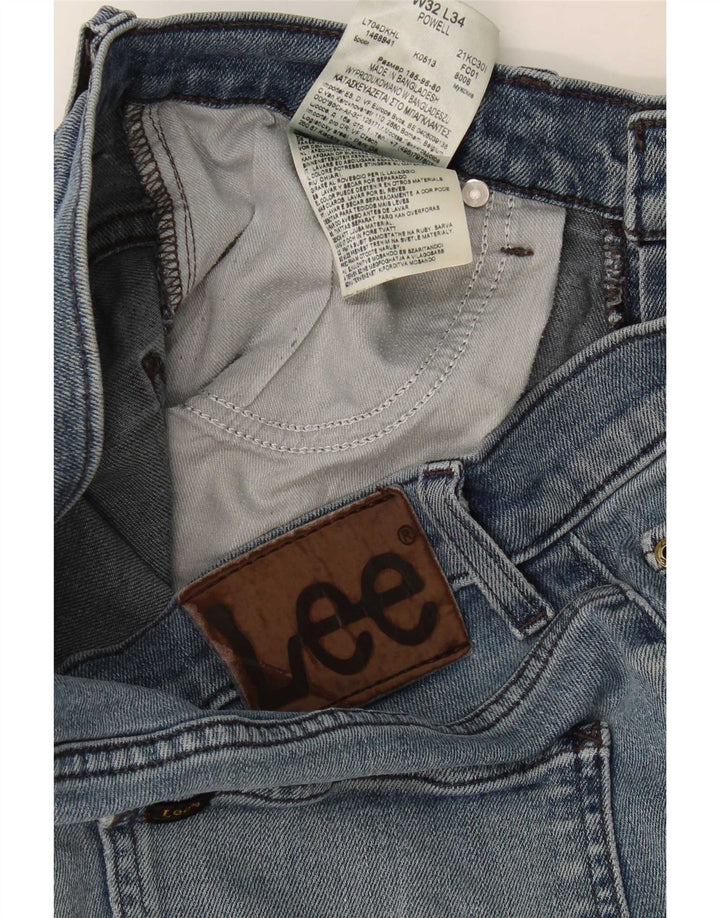 Lee Womens Powell Slim Jeans W32 L34 Blue Cotton