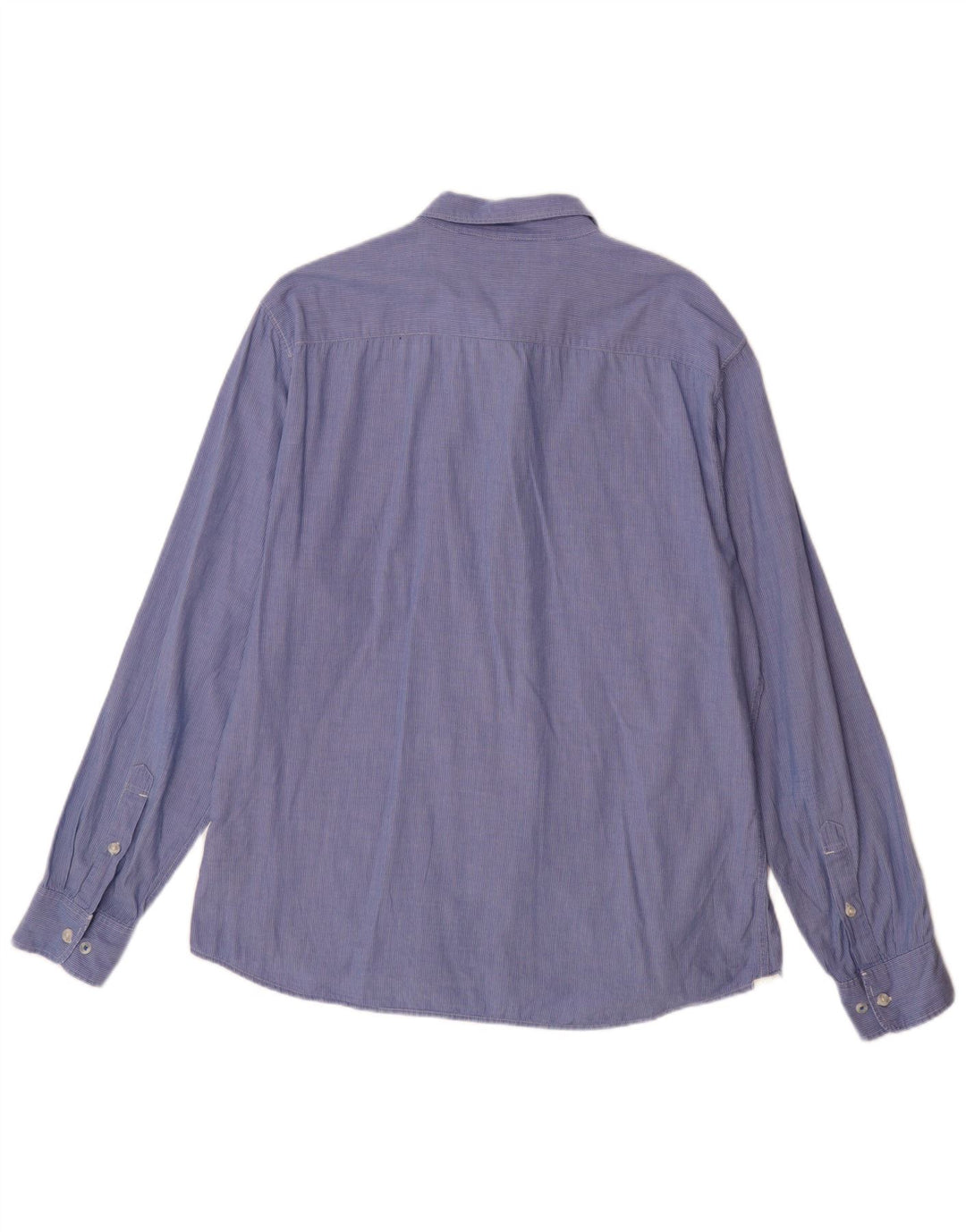 LEE Mens Slim Fit Shirt 2XL Blue Pinstripe Cotton