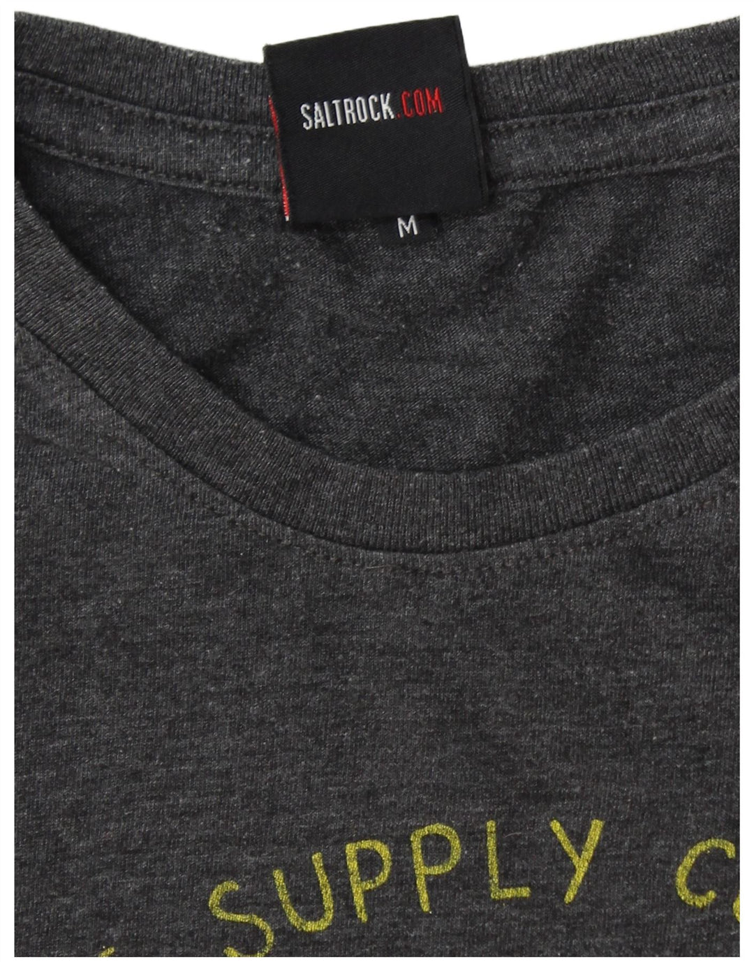 SALTROCK Mens Graphic T-Shirt Top Medium Grey Cotton