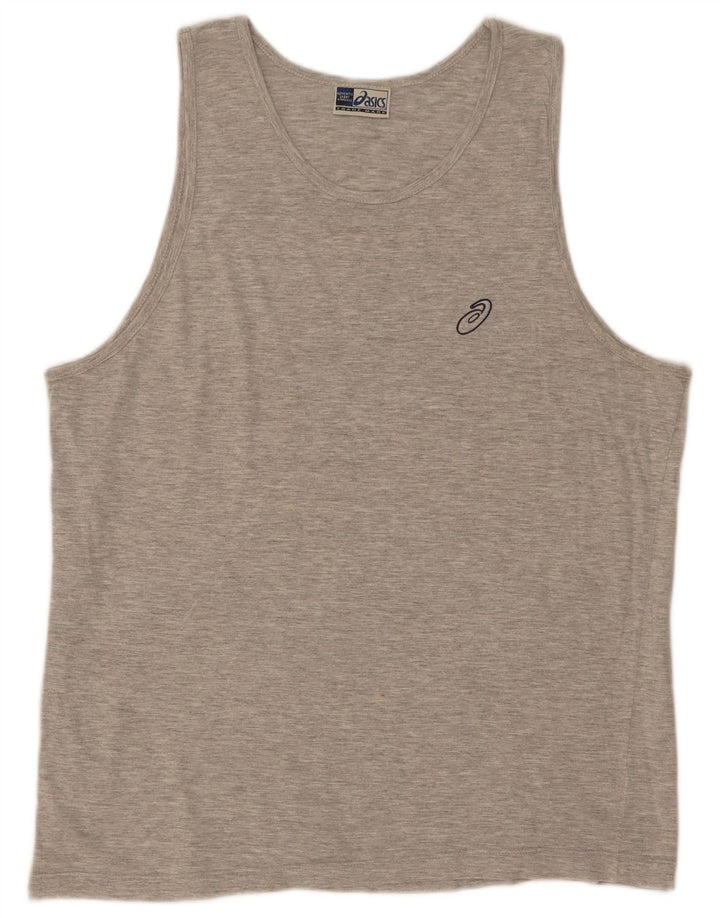 Asics Mens Vest Top 2XL Grey Cotton