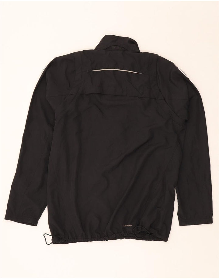 ADIDAS Mens Climalite Rain Jacket UK 36 Small Black Polyester