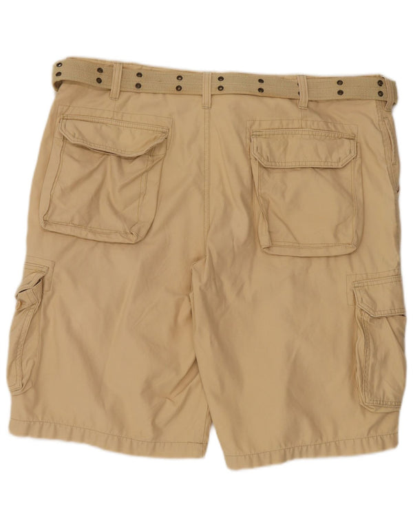 AMERICANINO Mens Cargo Shorts IT 58 4XL W42 Beige