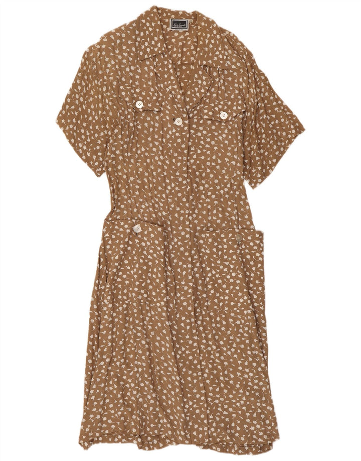 LUISA SPAGNOLI Womens Maxi Dress IT 44 Medium Brown Floral