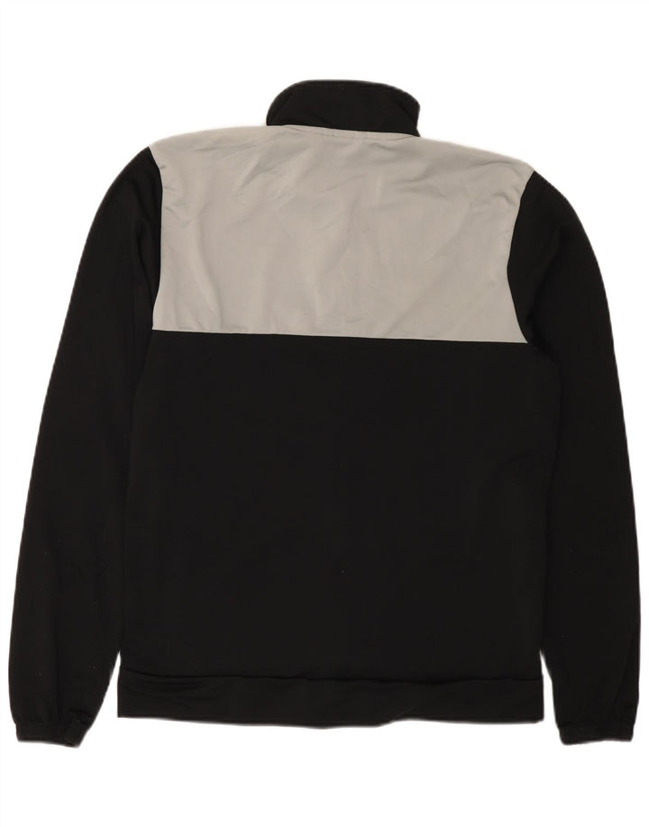 Adidas Mens Tracksuit Top Jacket UK 40/42 Medium Black Polyester