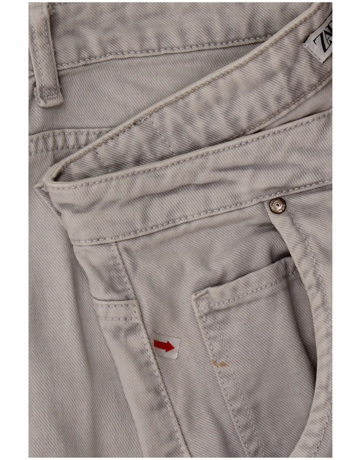 ZARA Womens Cropped Jeans EU 40 Medium W30 L25 Grey