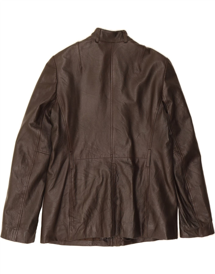 CONBIPEL Womens Leather Jacket IT 48 XL Brown Leather Vintage Conbipel and Second-Hand Conbipel from Messina Hembry 