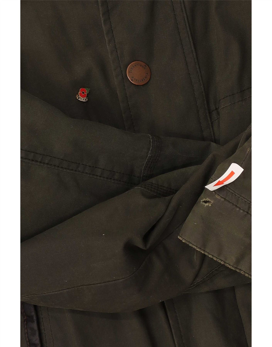 Timberland Mens Earthkeepers Utility Jacket UK 38 Medium Khaki Cotton